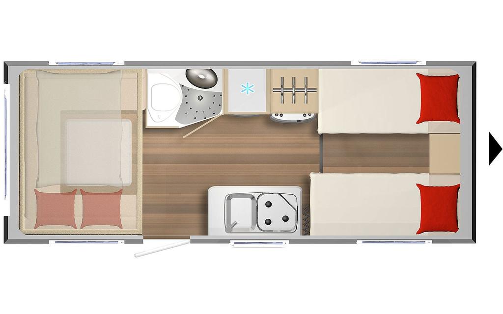 Bürstner 520 TL - Modell 2024 / 2025, Ansicht von oben