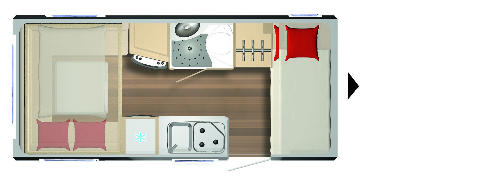Bürstner 440 TK - Modell 2024 / 2025, Blick von oben